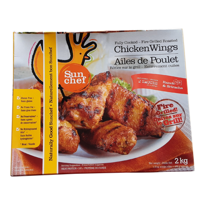 Fully cooked chicken wings