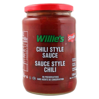 Willie's Chili Style Sauce, 730 mL