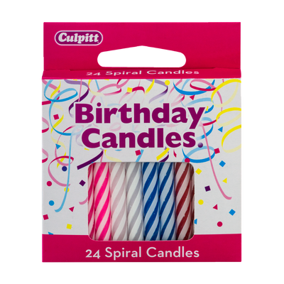 Culpitt Birthday Candles, 24 ct