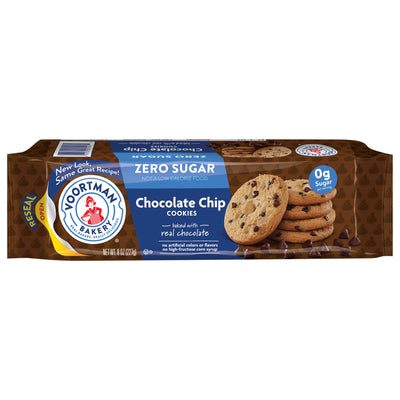 Voortman No Sugar Added Chocolate Chip Cookies, 225 g