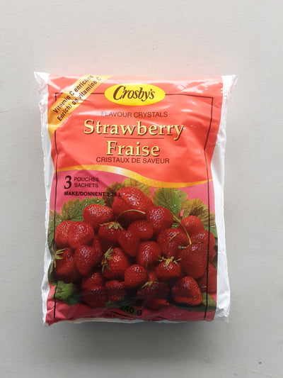 Crosby's Strawberry Flavour Drink Crystals, 240 g