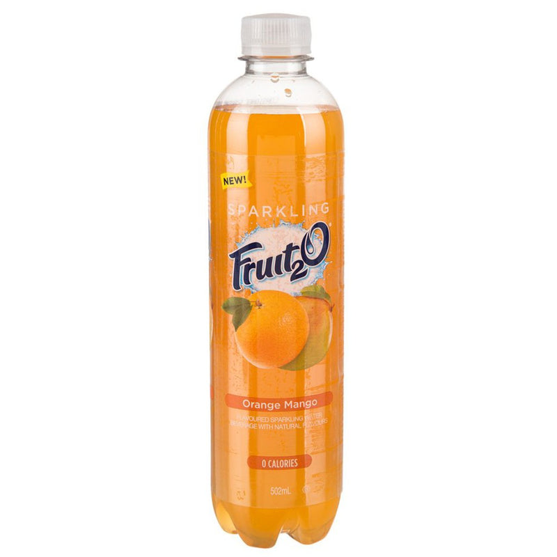 Fruit 2.O Orange Mango Sparkling Water, 502 mL