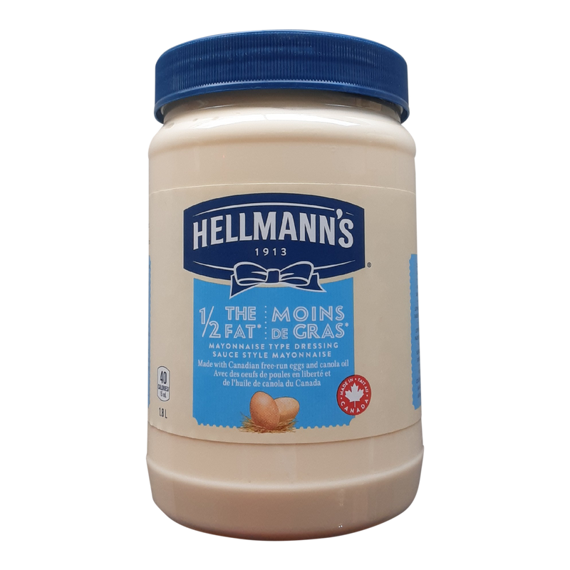 Hellmann's Mayonnaise 1/2 Fat, 1.8 L