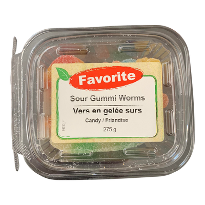 Favorite Sour Gummi Worms, 275 g