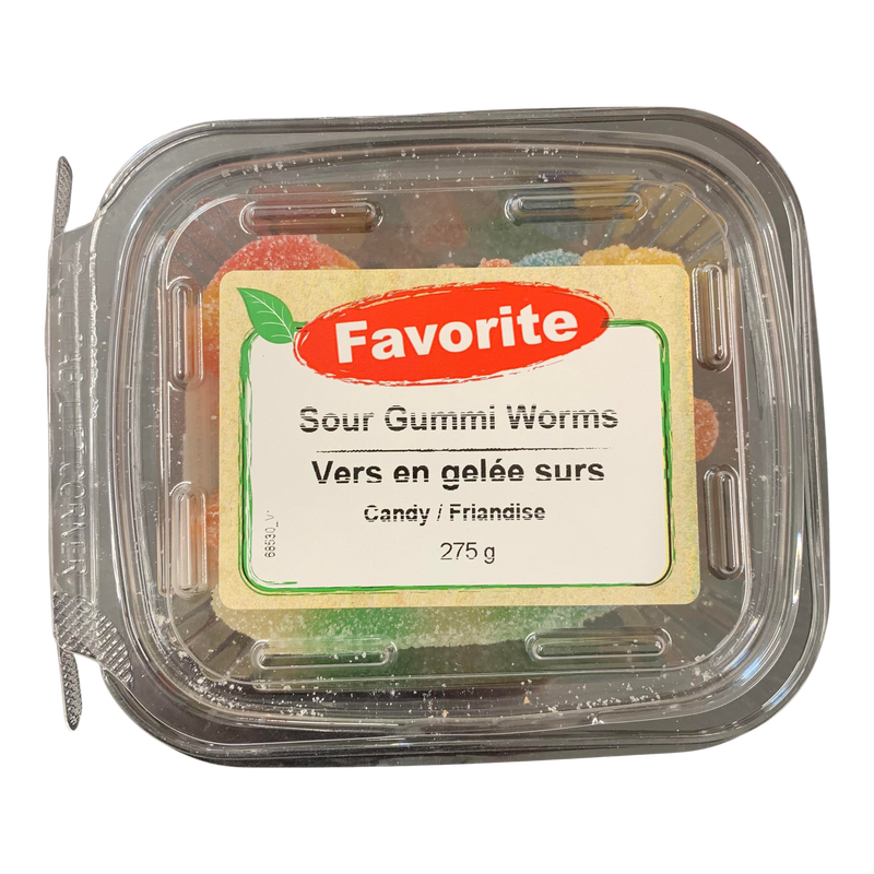 Favorite Sour Gummi Worms, 275 g