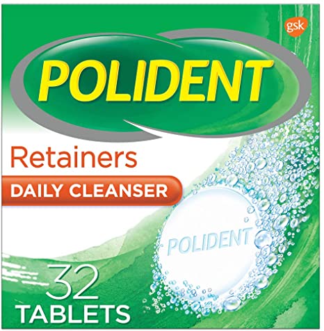 Polident Retainers Daily Cleanser, 32 ct