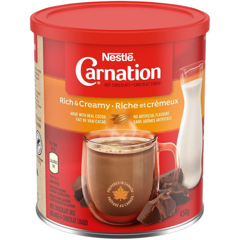 Nestle Carnation Rich & Creamy Hot Chocolate Mix, 450 g