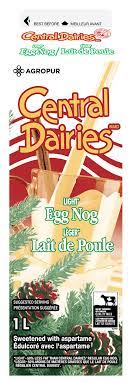 Central Dairies Lite Egg Nog, 1 L