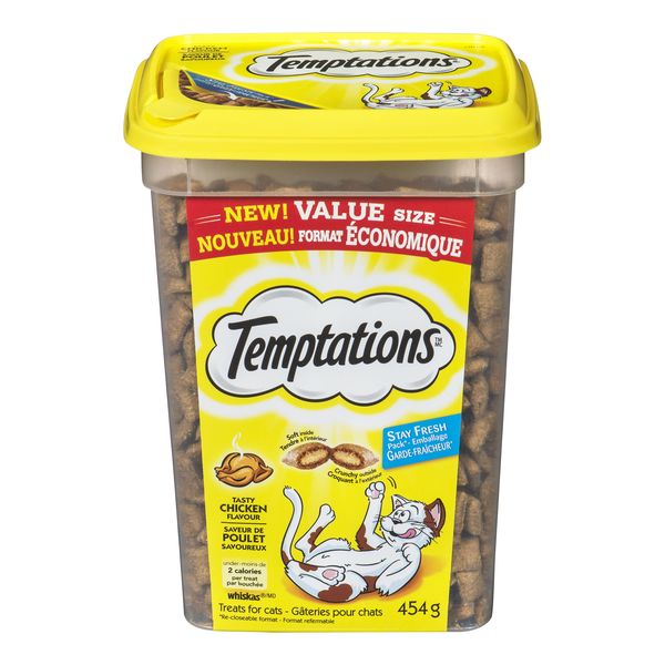 Temptations Tasty Chicken Flavour Treats for Cats, 454 g