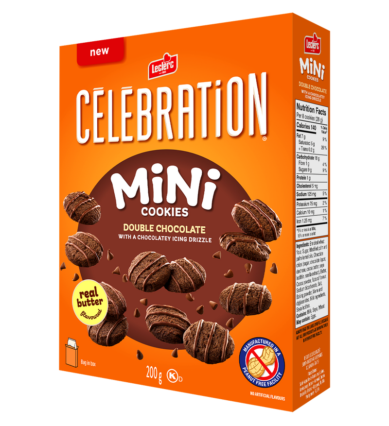 LECLERC MINI DOUBLE CHOC BISCU