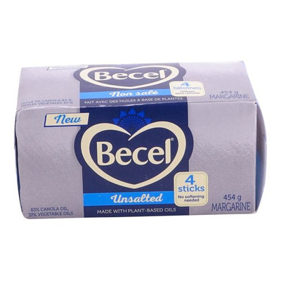 Becal Unsalted Margarine Sticks, 454 g