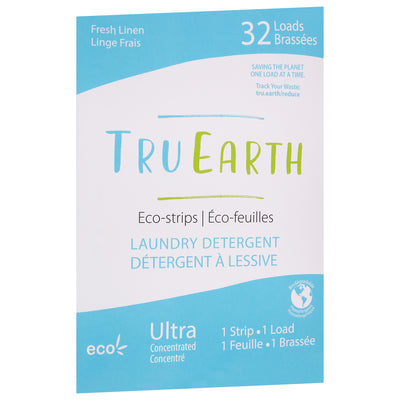 Tru Earth Eco-Strips Fresh Linen Laundry Detergent, 1 strip