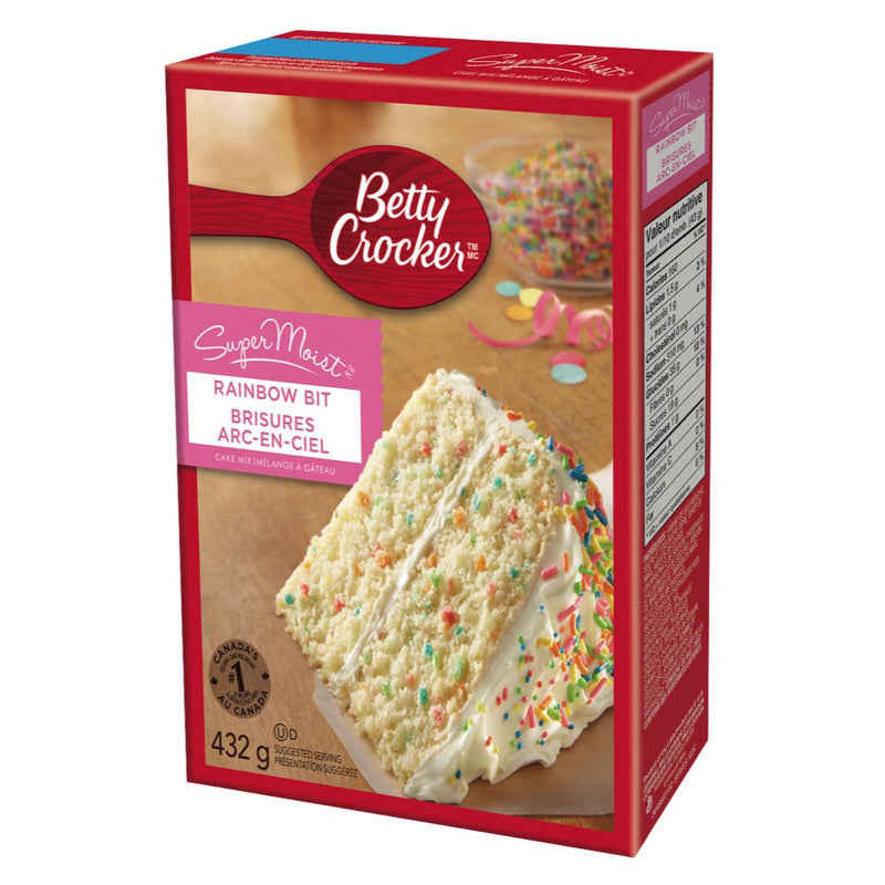 Betty Crocker Rainbow Bit Cake Mix, 432 g