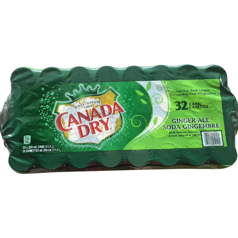 Canada Dry Ginger Ale, 32 ct