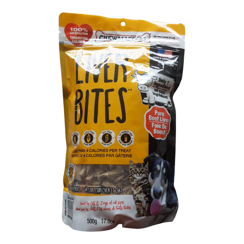 LIVER BITES DOG TREATS 17.6 oz