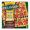 Delissio Thin Crust Pizza 4 Meat, 605 g