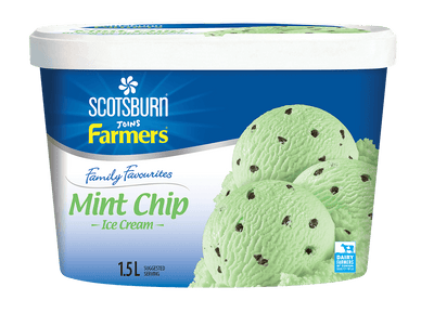 Scotsburn Family Favorites Mint Chip Ice Cream, 1.5 L