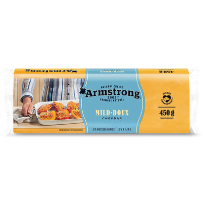 Armstrong Natural Cheese Mild Cheddar Block Cheese, 450 g