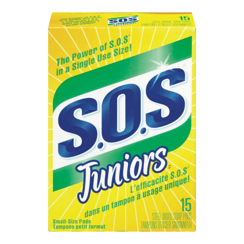 S.O.S Soap Filled Steel Wool Juniors, 15ct