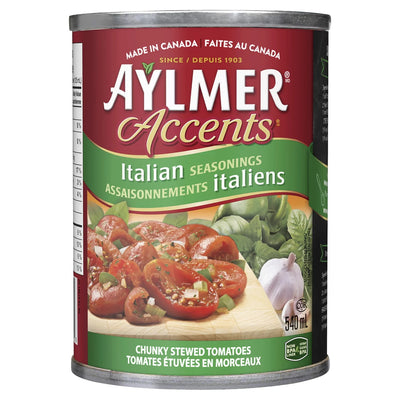 Aylmer Italian Seasoning Chunky Stewed Tomatoes, 540 mL