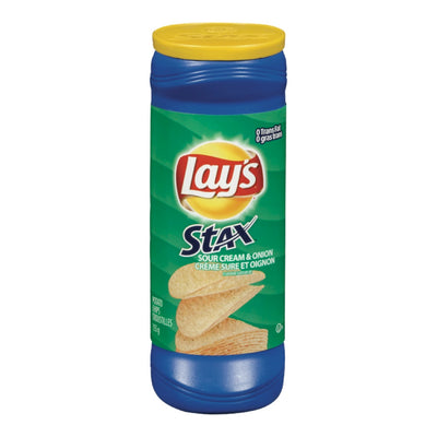 Lay's Stax Sour Cream & Onion Chips, 155  g