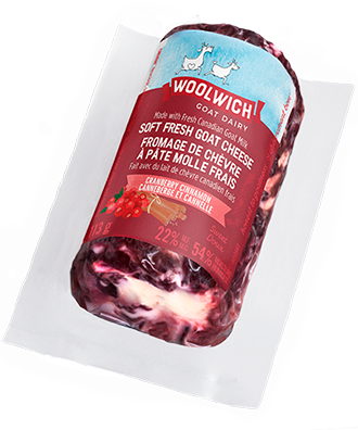 Woolwich Cranberry Cinnamon Soft Goat Cheese, 113 g