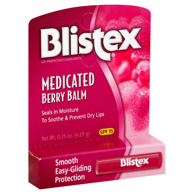 Blistex Medicated Berry Balm SPF 15 Lip Protectant/Sunscreen, 4 g