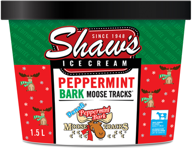 Shaw's Peppermint Bark Moose Tracks, 1.5 l