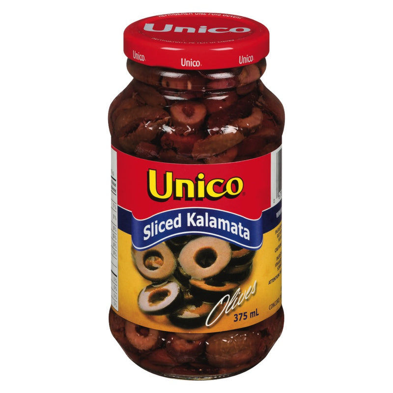 Unico Sliced Kalamata Olives, 375 mL