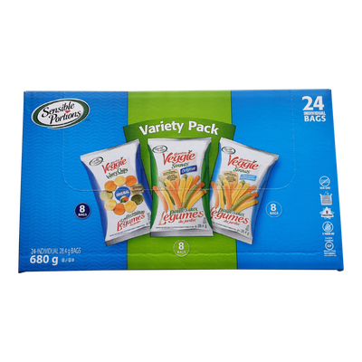 Sensible Portions Veggie Straws Variety Pack, 24 pk