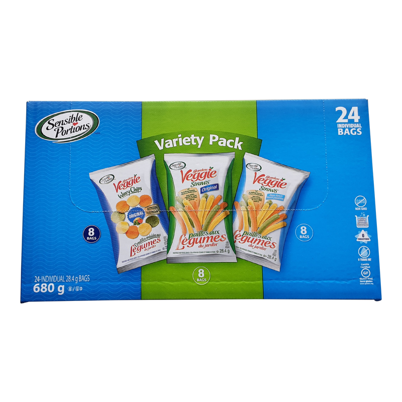 Sensible Portions Veggie Straws Variety Pack, 24 pk