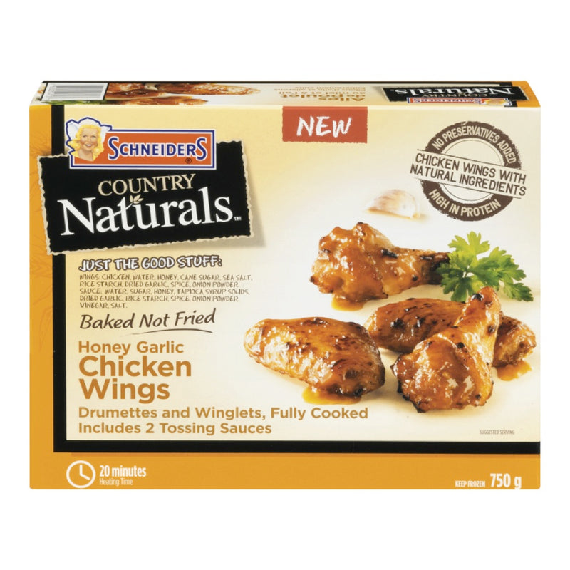 Schn Naturals Honey Garlic Chicken Wings, 750 g