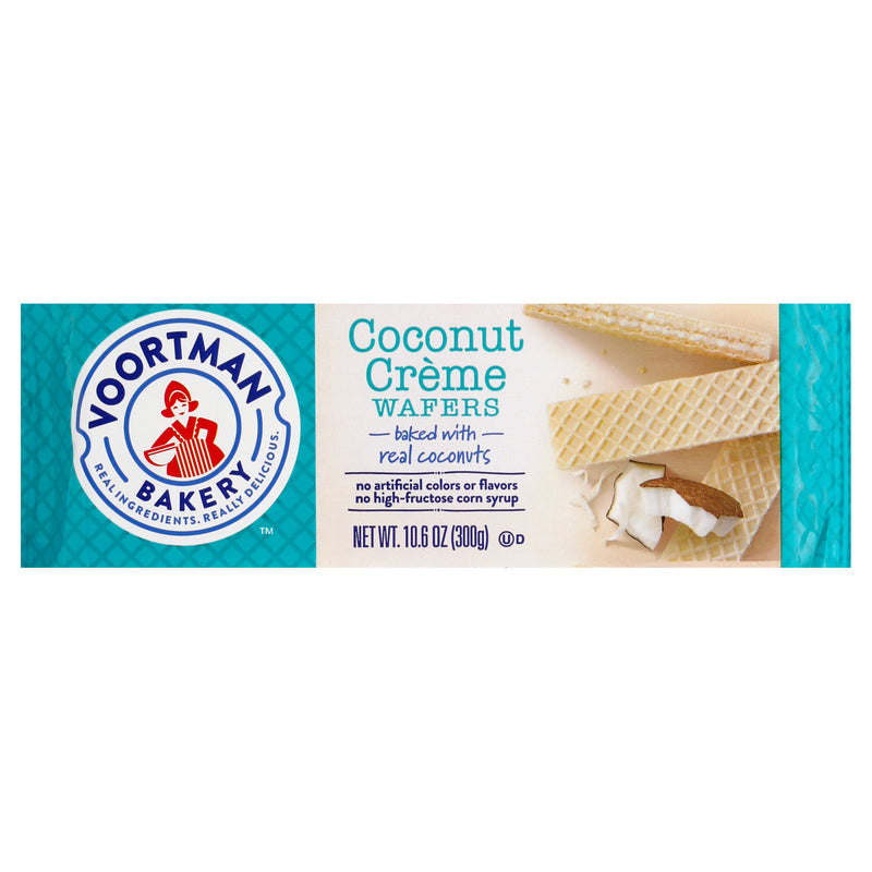 Voortman Coconut Creme Wafers, 301 g