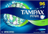 Tampax Pearl Super Tampons, 96ct