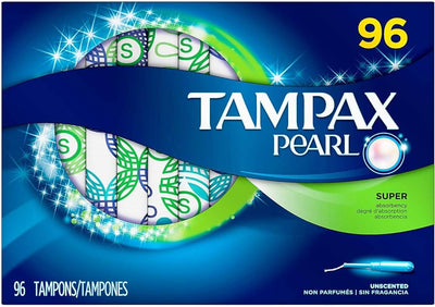 Tampax Pearl Super Tampons, 96ct