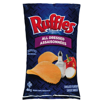 Ruffles All Dressed Potato Chips, 66 g