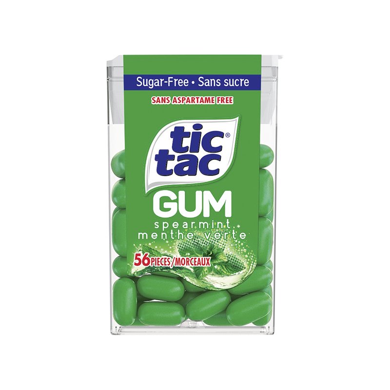 Tic Tac Spearmint Gum, 56 ct
