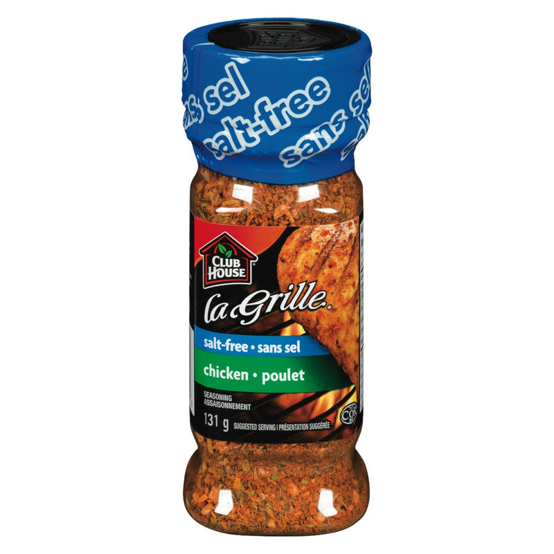 Club House La Grille Salt-Free Chicken Seasoning, 131 g