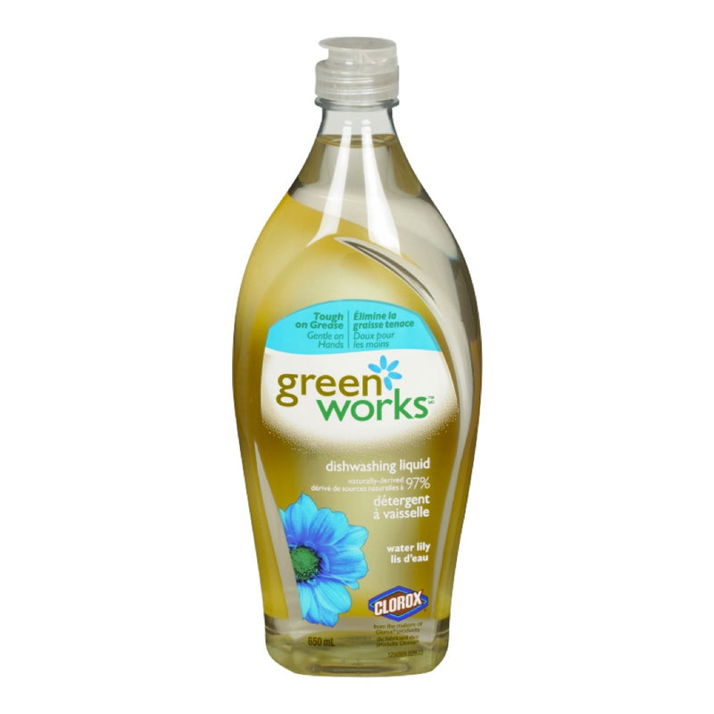 Green Works Water Lilly Dishwashing Liquid, 650 mL