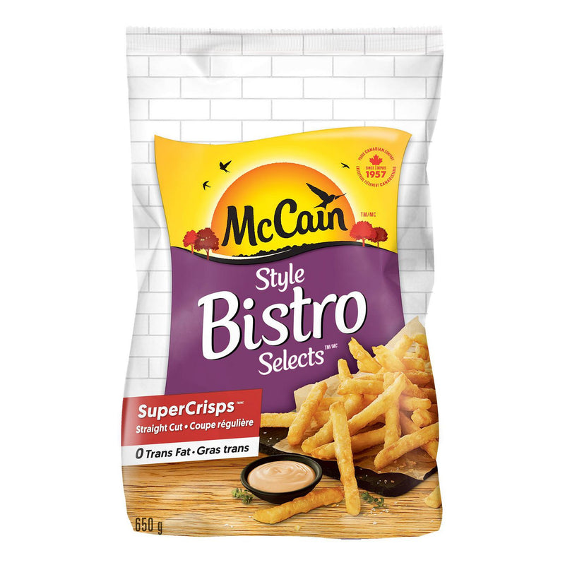 McCain Super Crisps Straight Cut Fries, 650 g