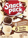 SNACK PACK PUDDING CHOC/VAN