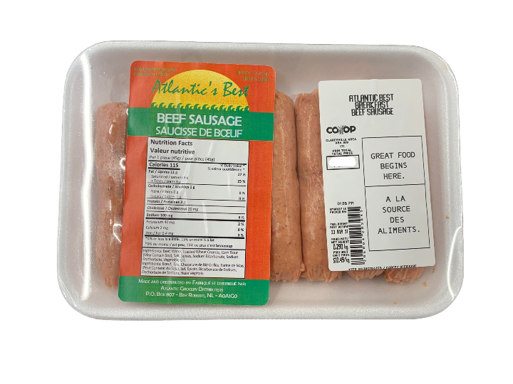 Atlantic Best Beef Breakfast Sausages