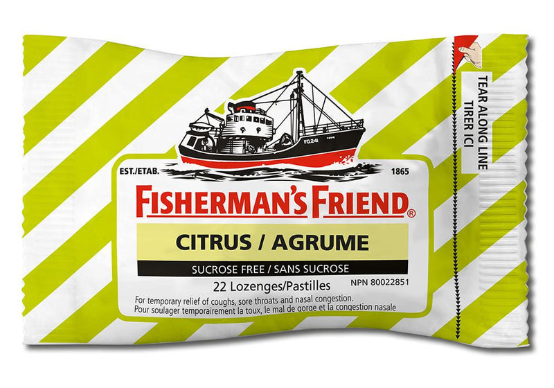 Fisherman's Citrus Sucrose Free Lozenges, 22 ct