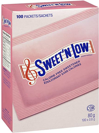 Sweet'n Low Calorie Free Sweetener, 80g   (100 packets)