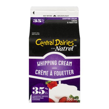 Central Dairies 35% Whipping Cream, 500mL