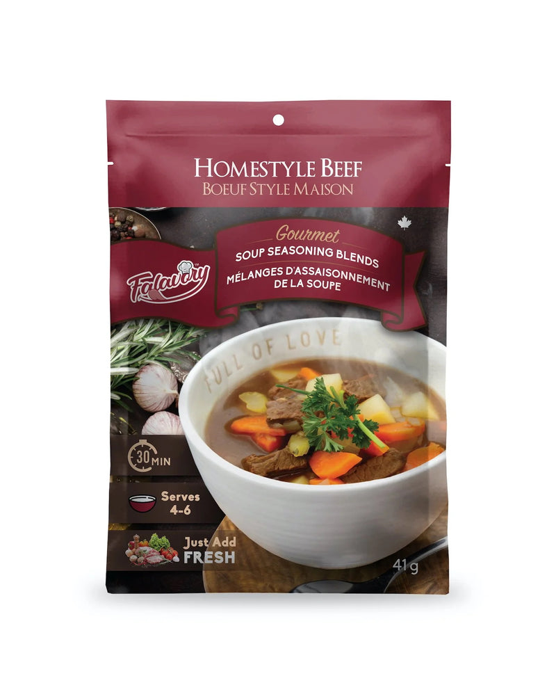 Falavoury Homestyle Beef Gourmet Soup Seasoning Blends, 41 g
