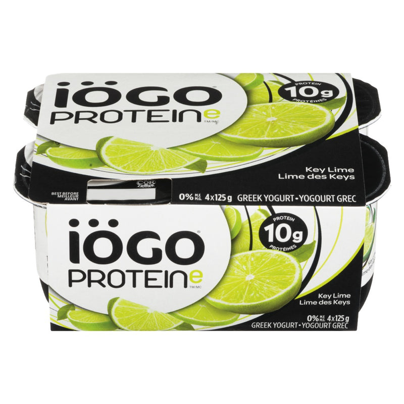 Iögo Protein Greek Yogurt Key Lime, 125 g, 4 ct