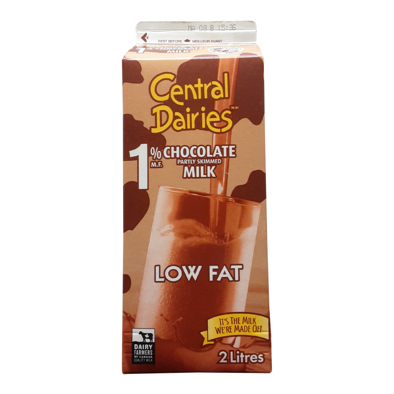 Central Dairies 1% Chocolate Milk, 2 L
