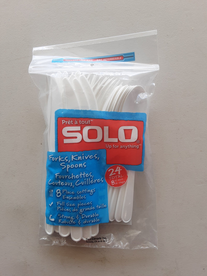 Solo Assorted Cutlery, 24 ct