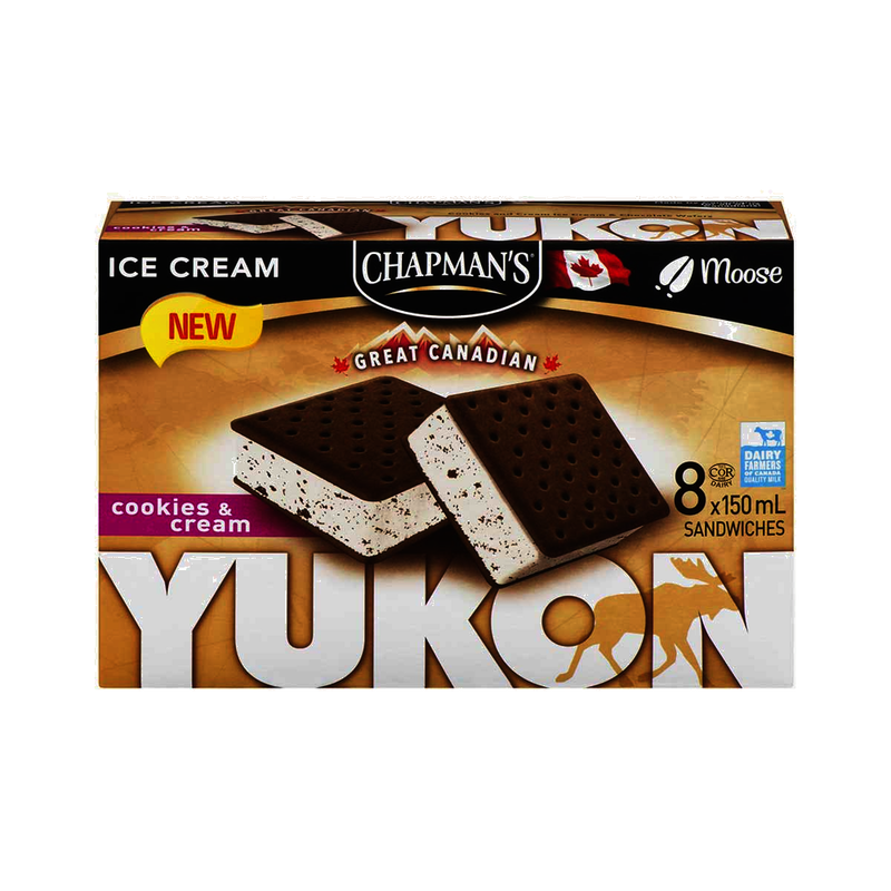 Chapman's Yukon Moose Cookies & Cream Sandwiches, 8 x 150mL